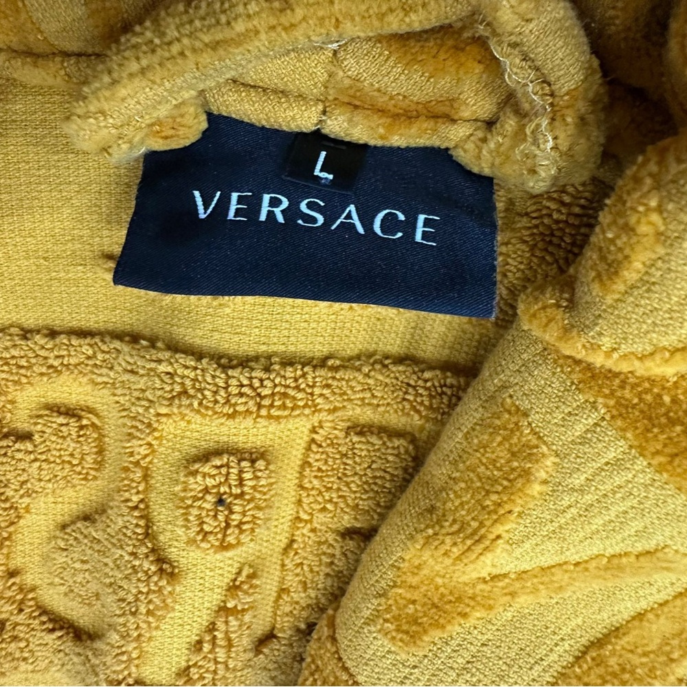 Versace Gold Textured Robe (Large) - Picture 3 of 15